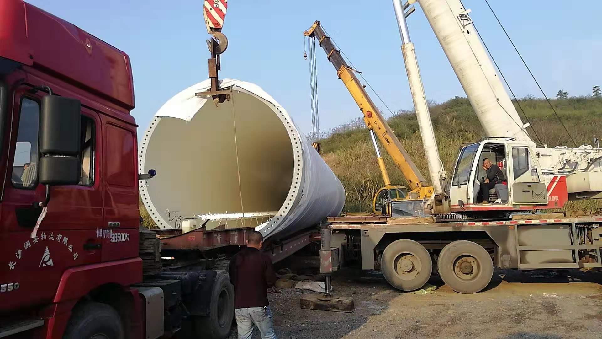 郴州江口风电场工程风机机组塔筒运输工程